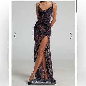 Aletta Cowl Cross Back Maxi Dress